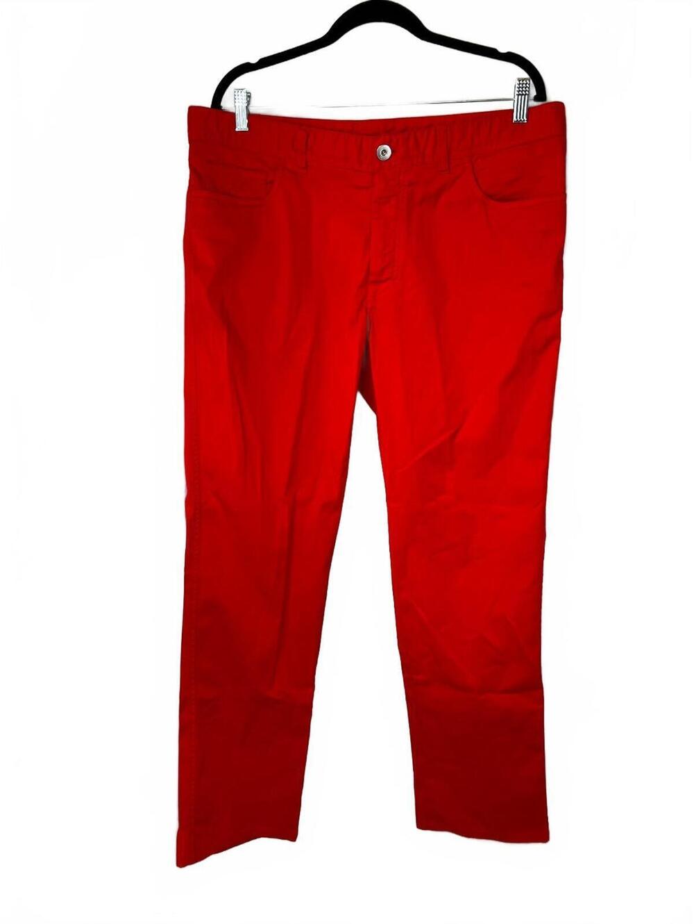 Brioni Chamonix Comfort Fit Red Pants Size 38 Made in Italy